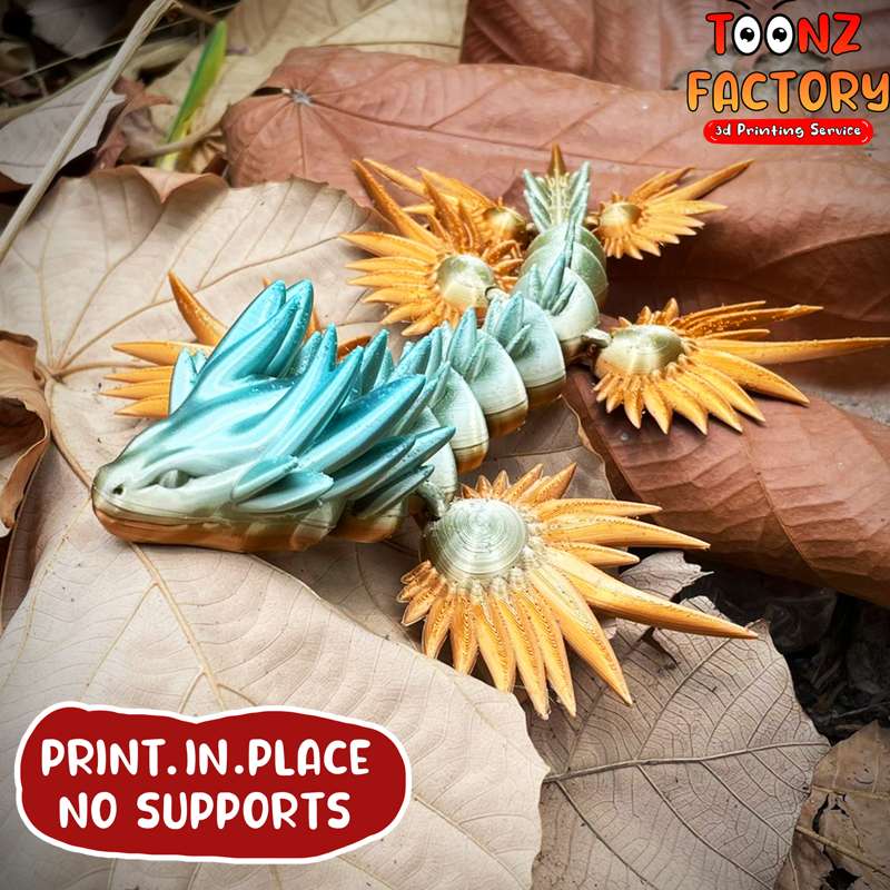 蜗牛龙-3D合纵社-3D打印模型STL格式3mf格式免费下载！