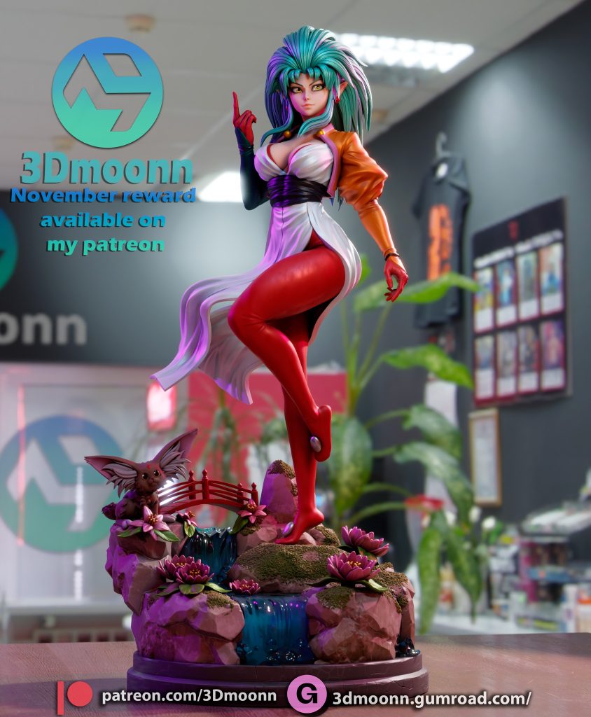 图片[3]-【天地无用】白尾凉子-3D合纵社-3D打印模型STL格式3mf格式免费下载！