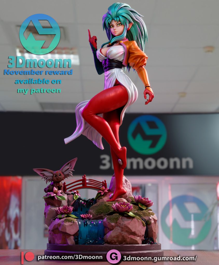 图片[2]-【天地无用】白尾凉子-3D合纵社-3D打印模型STL格式3mf格式免费下载！