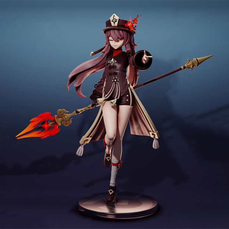 【原神】胡桃-3D合纵社-3D打印模型STL格式3mf格式免费下载！