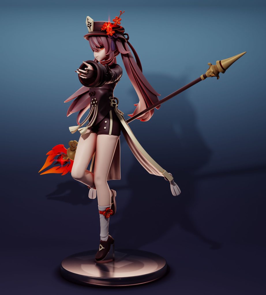 图片[3]-【原神】胡桃-3D合纵社-3D打印模型STL格式3mf格式免费下载！