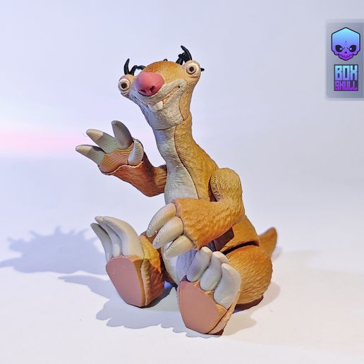 图片[3]-【冰川时代】树懒-3D合纵社-3D打印模型STL格式3mf格式免费下载！