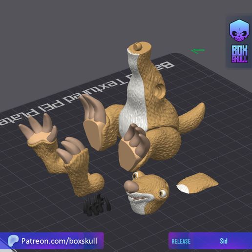 图片[2]-【冰川时代】树懒-3D合纵社-3D打印模型STL格式3mf格式免费下载！