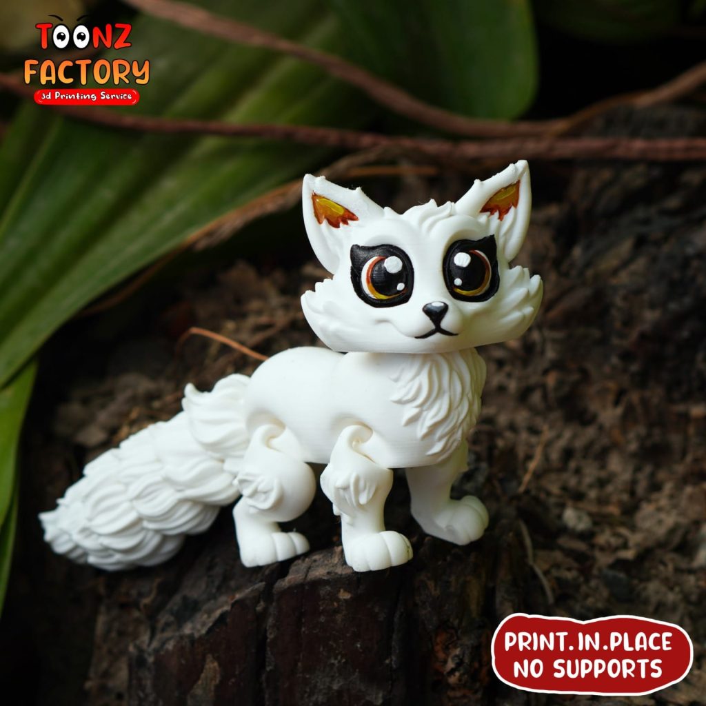 可爱北极狐-3D合纵社-3D打印模型STL格式3mf格式免费下载！