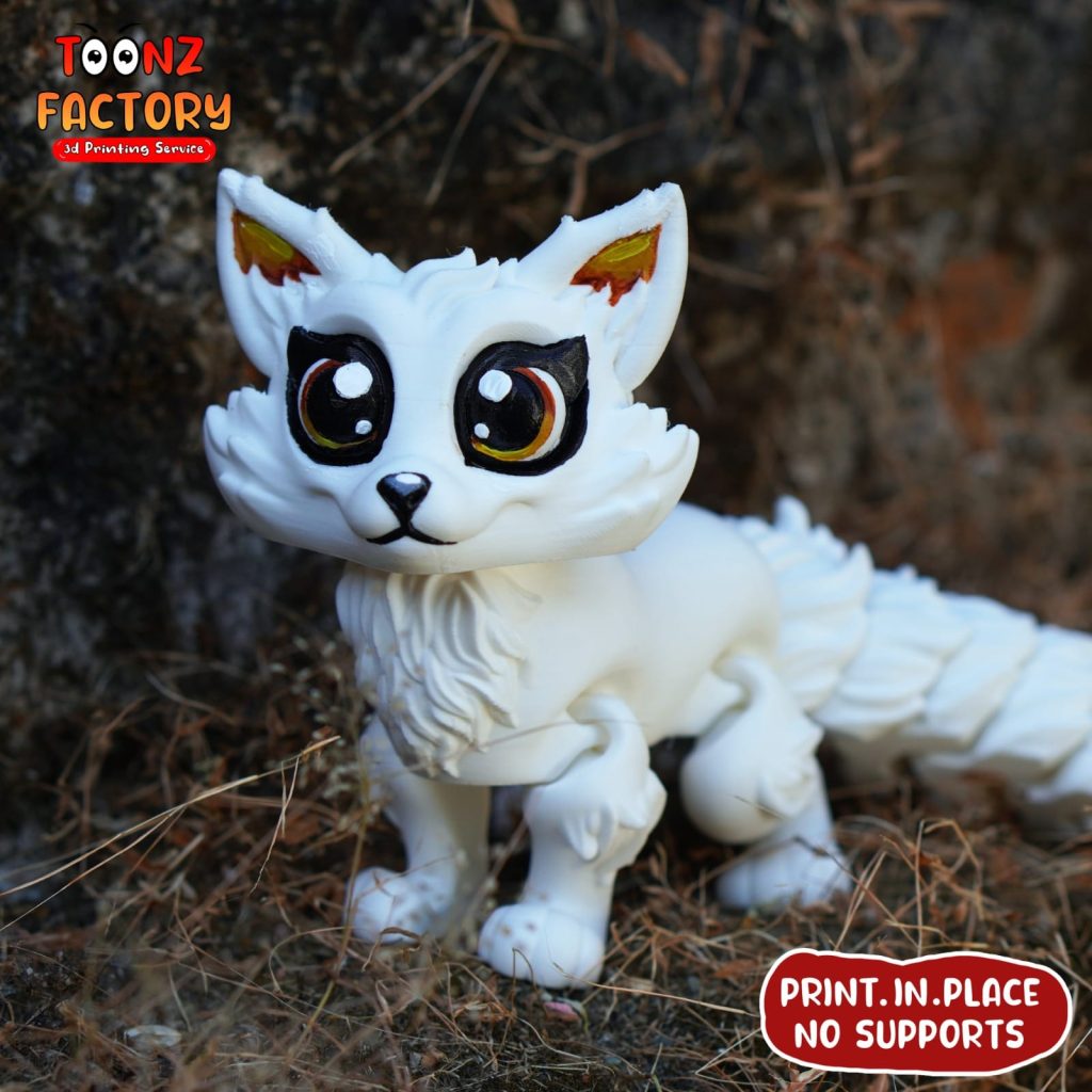 图片[2]-可爱北极狐-3D合纵社-3D打印模型STL格式3mf格式免费下载！