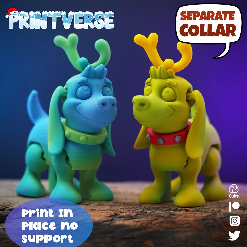 图片[4]-鹿狗-3D合纵社-3D打印模型STL格式3mf格式免费下载！