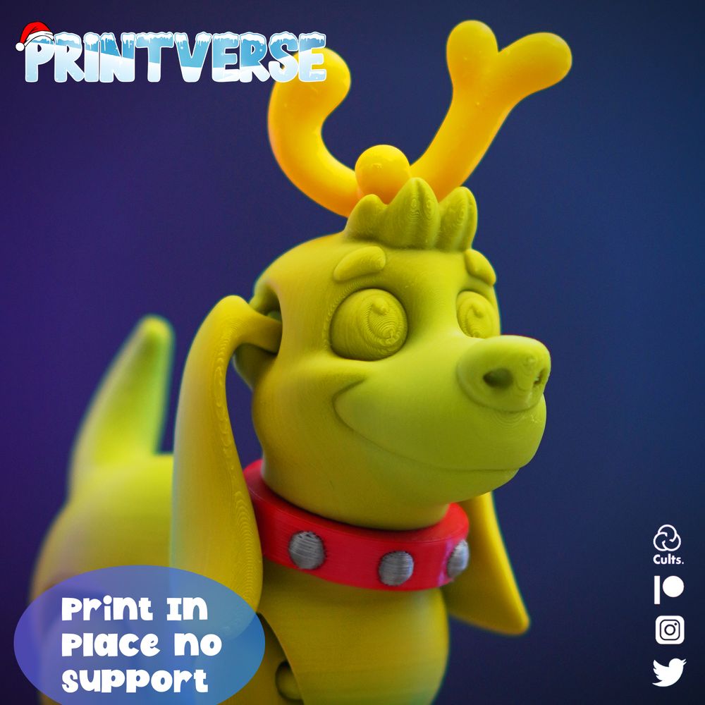 图片[3]-鹿狗-3D合纵社-3D打印模型STL格式3mf格式免费下载！