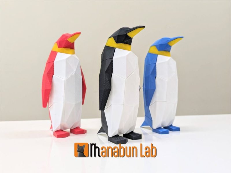 【拼图小动物】企鹅-3D合纵社-3D打印模型STL格式3mf格式免费下载！