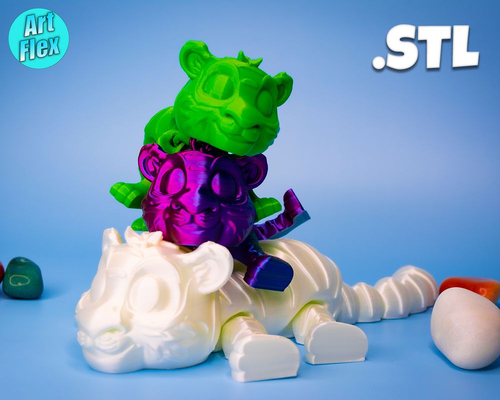 图片[3]-老虎-3D合纵社-3D打印模型STL格式3mf格式免费下载！