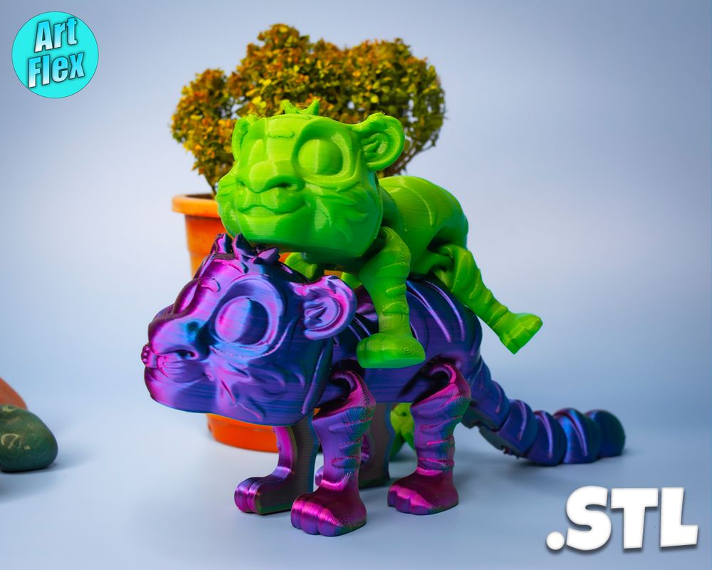 图片[2]-老虎-3D合纵社-3D打印模型STL格式3mf格式免费下载！