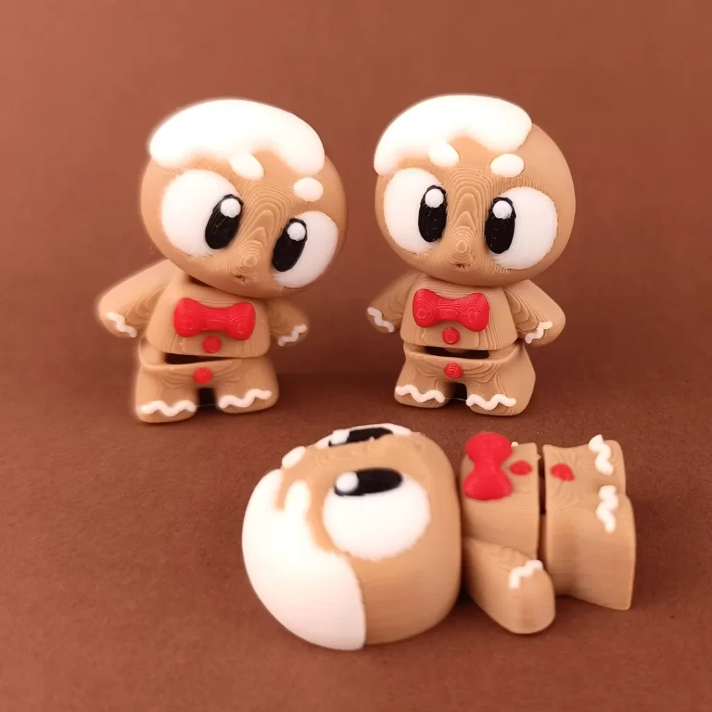 可弯曲姜饼人-3D合纵社-3D打印模型STL格式3mf格式免费下载！