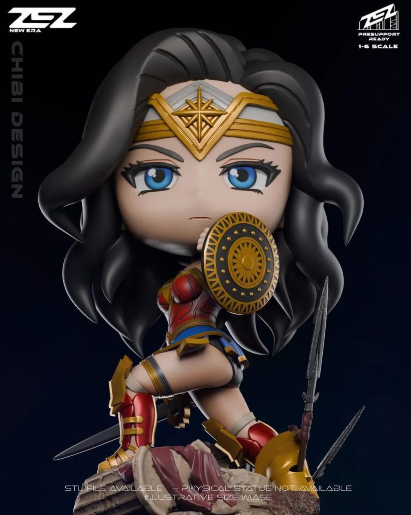 图片[4]-Q版-神奇女侠-3D合纵社-3D打印模型STL格式3mf格式免费下载！