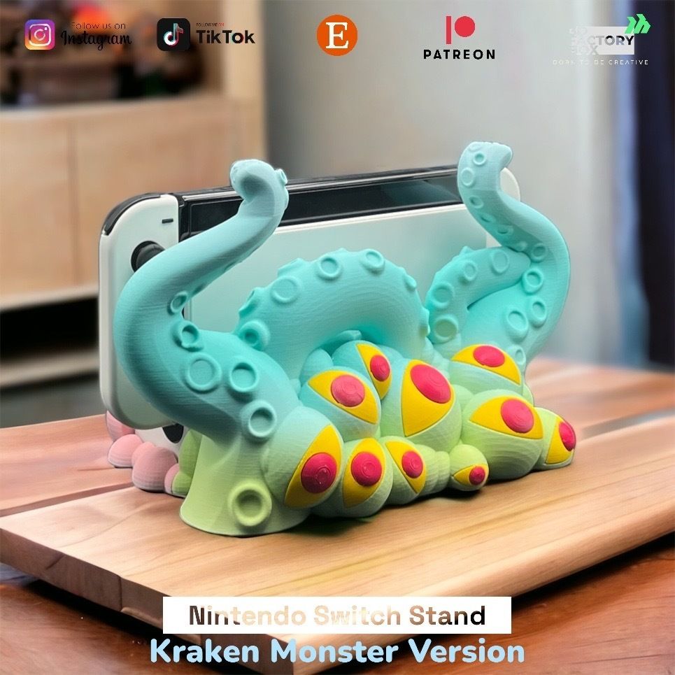 图片[3]-克拉肯怪兽支架-3D合纵社-3D打印模型STL格式3mf格式免费下载！