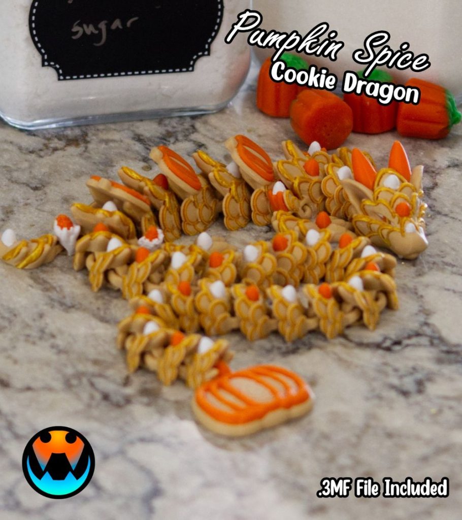 图片[2]-南瓜饼干龙-3D合纵社-3D打印模型STL格式3mf格式免费下载！