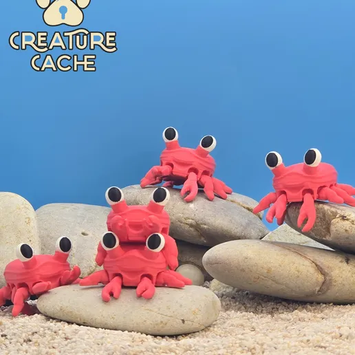 红蟹 + 紫蛤-3D合纵社-3D打印模型STL格式3mf格式免费下载！