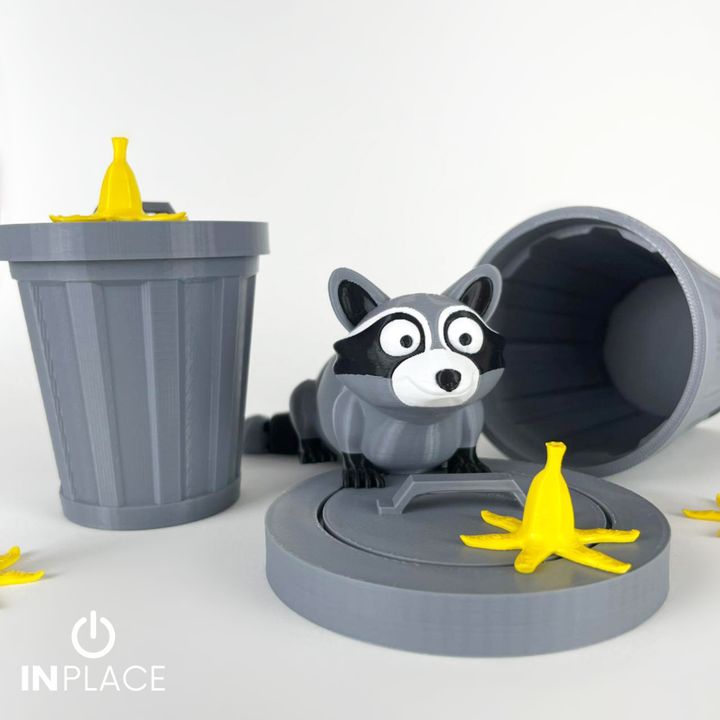可爱浣熊 Cute Raccoon Articulated-3D合纵社-3D打印模型STL格式3mf格式免费下载！