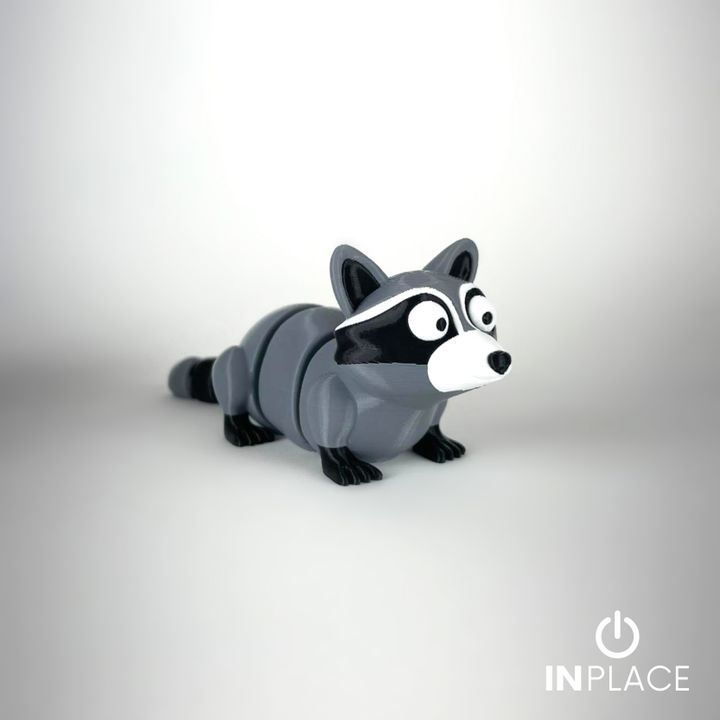 图片[4]-可爱浣熊 Cute Raccoon Articulated-3D合纵社-3D打印模型STL格式3mf格式免费下载！