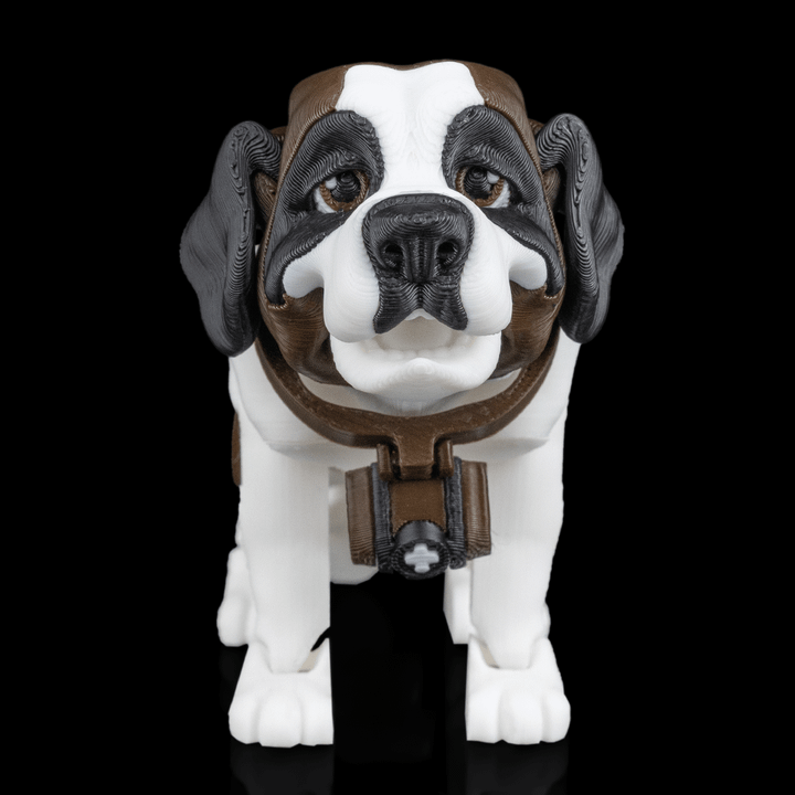 伯尼 圣伯纳犬-3D合纵社-3D打印模型STL格式3mf格式免费下载！
