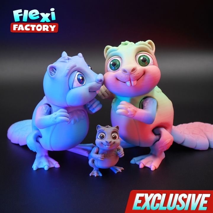 图片[3]-海狸 Flexi Factory Beaver-3D合纵社-3D打印模型STL格式3mf格式免费下载！