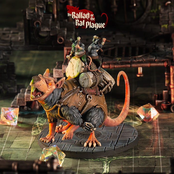 《鼠疫之歌》 战争鼓鼠-3D合纵社-3D打印模型STL格式3mf格式免费下载！