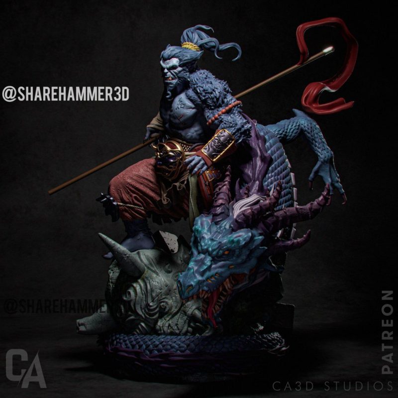 激烈的守护者力量荣耀和狂野精神-3D合纵社-3D打印模型STL格式3mf格式免费下载！