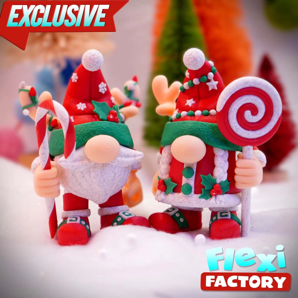 圣诞小矮人 圣诞老人-3D合纵社-3D打印模型STL格式3mf格式免费下载！