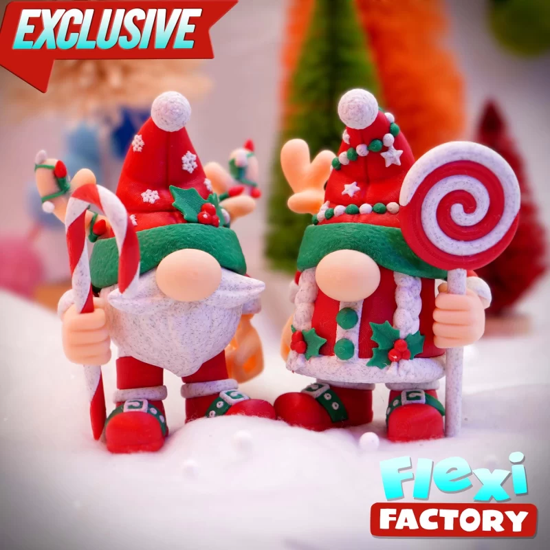 圣诞小矮人 圣诞老人-3D合纵社-3D打印模型STL格式3mf格式免费下载！