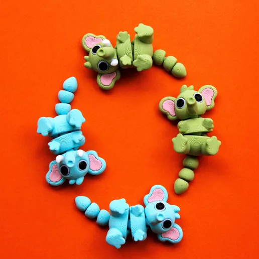 图片[2]-可爱灵活的大象宝宝-3D合纵社-3D打印模型STL格式3mf格式免费下载！