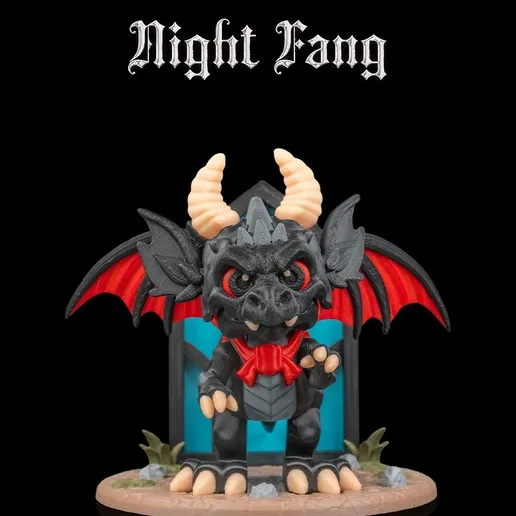 西方吸血鬼龙-3D合纵社-3D打印模型STL格式3mf格式免费下载！