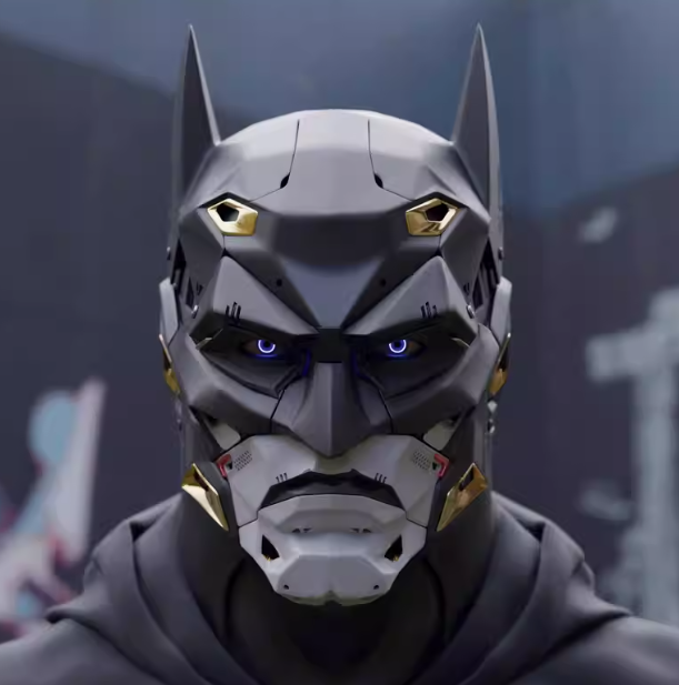 蝙蝠侠头盔面具-3D合纵社-3D打印模型STL格式3mf格式免费下载！