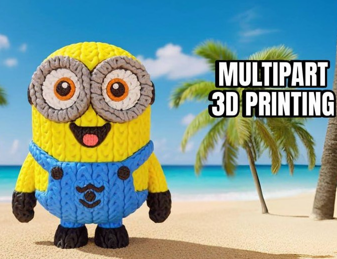 神偷奶爸 针织小黄人-3D合纵社-3D打印模型STL格式3mf格式免费下载！