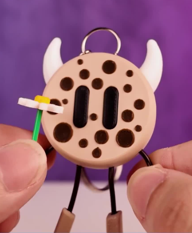 定制字符钥匙扣 可可饼干-3D合纵社-3D打印模型STL格式3mf格式免费下载！