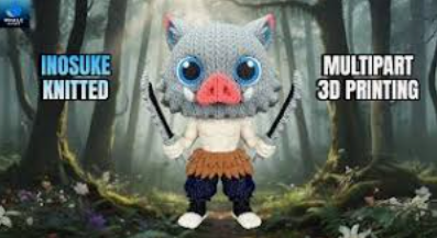 针织 鬼灭之刃 伊之助-3D合纵社-3D打印模型STL格式3mf格式免费下载！