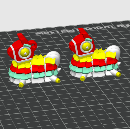 图片[2]-可爱多色小木马-3D合纵社-3D打印模型STL格式3mf格式免费下载！