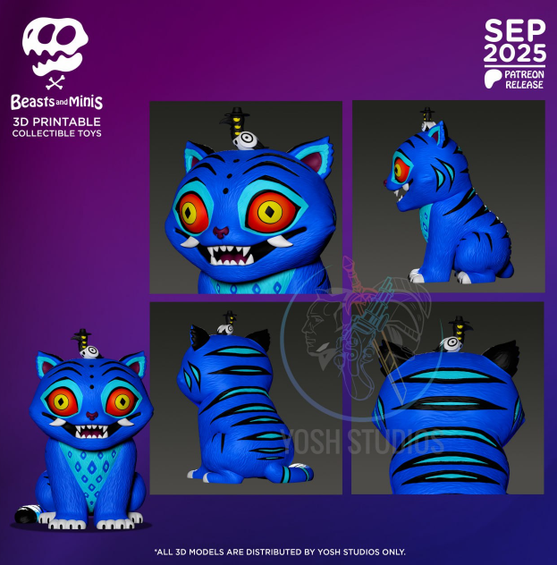 图片[2]-5款野兽 迷你模型-3D合纵社-3D打印模型STL格式3mf格式免费下载！