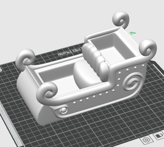 图片[3]-圣诞老人和雪橇-3D合纵社-3D打印模型STL格式3mf格式免费下载！
