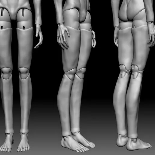 图片[4]-BJD 球关节娃娃 男孩模型-3D合纵社-3D打印模型STL格式3mf格式免费下载！