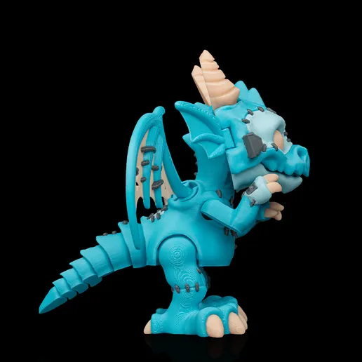 图片[5]-扭曲的西方翼龙 重装者龙-3D合纵社-3D打印模型STL格式3mf格式免费下载！