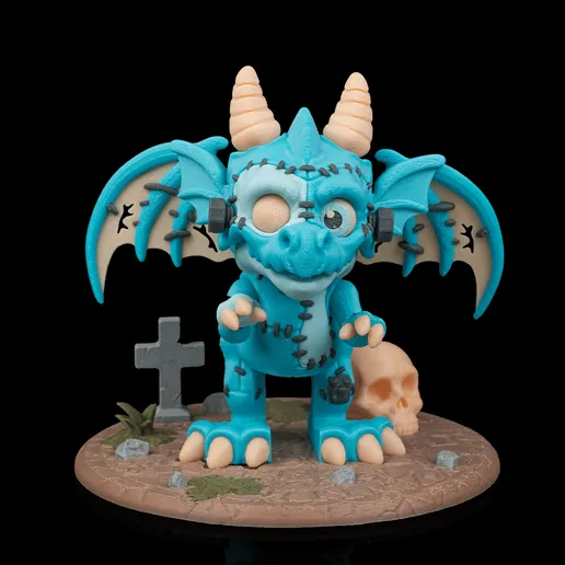 图片[3]-扭曲的西方翼龙 重装者龙-3D合纵社-3D打印模型STL格式3mf格式免费下载！