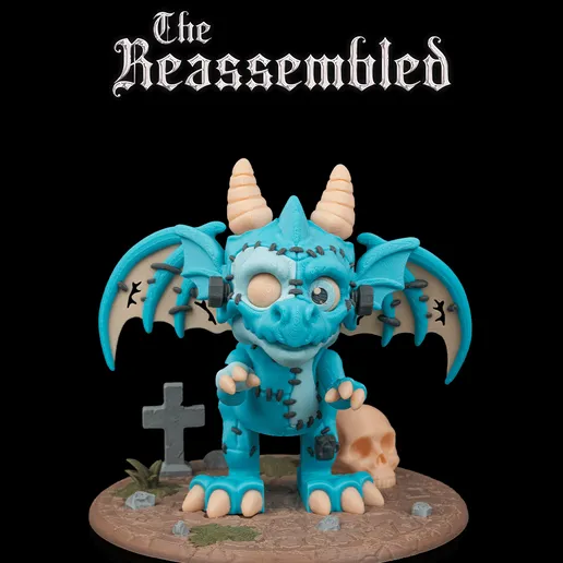 扭曲的西方翼龙 重装者龙-3D合纵社-3D打印模型STL格式3mf格式免费下载！