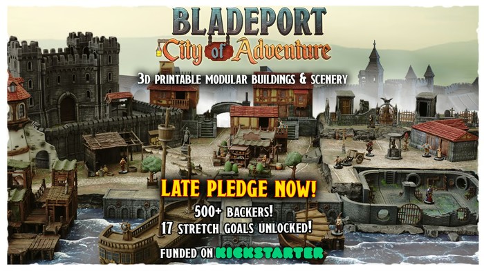 刀锋港，冒险之城！-3D合纵社-3D打印模型STL格式3mf格式免费下载！