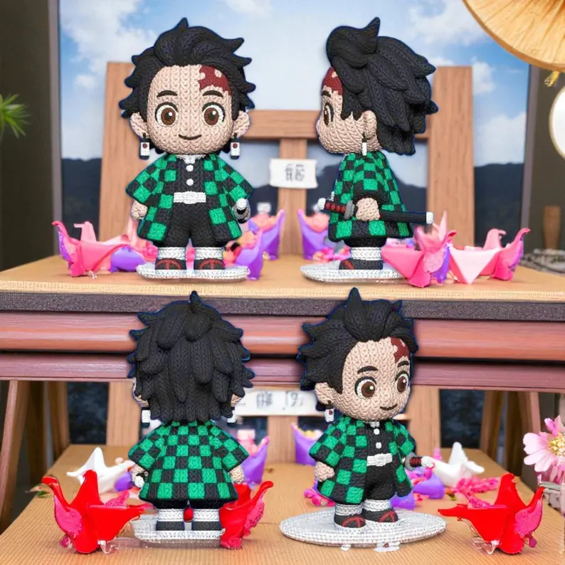 针织 鬼灭之刃 炭治郎-3D合纵社-3D打印模型STL格式3mf格式免费下载！