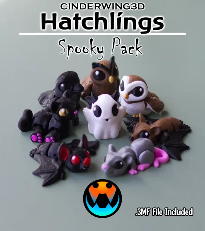 幽灵小怪物合集-3D合纵社-3D打印模型STL格式3mf格式免费下载！