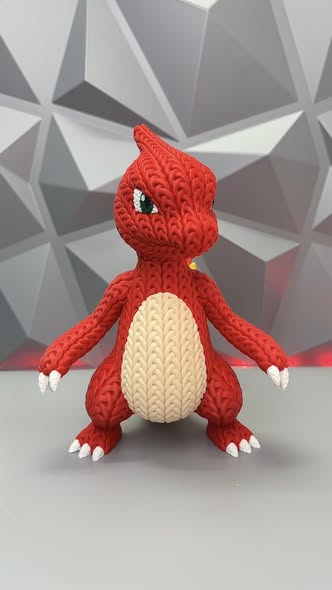 图片[3]-针织 宝可梦 火焰龙-3D合纵社-3D打印模型STL格式3mf格式免费下载！