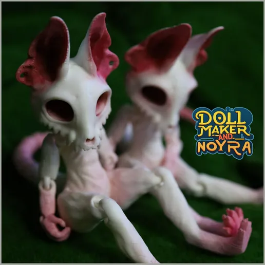 可动骷髅外星猫-3D合纵社-3D打印模型STL格式3mf格式免费下载！