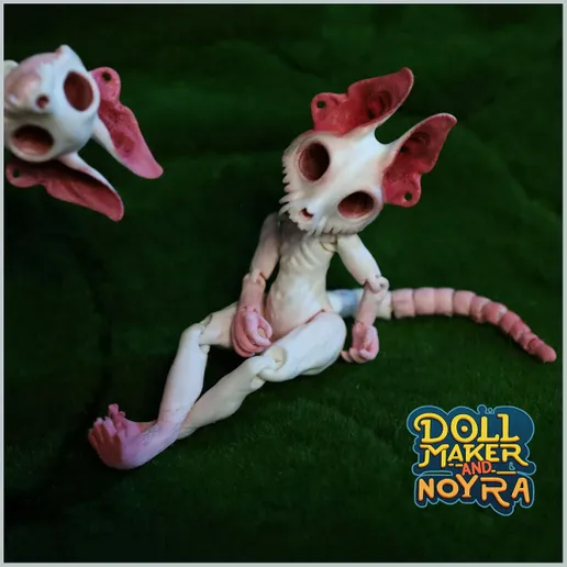 图片[3]-可动骷髅外星猫-3D合纵社-3D打印模型STL格式3mf格式免费下载！