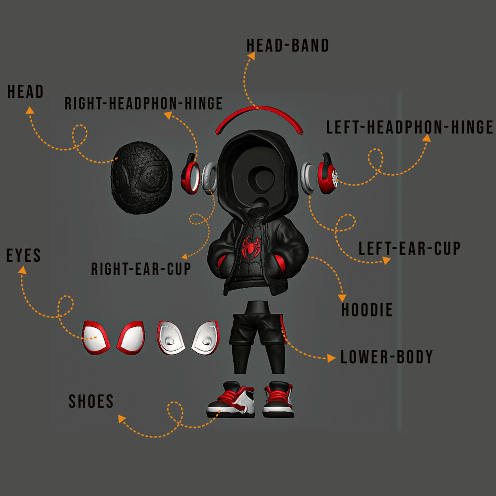 图片[3]-蜘蛛侠都市装-3D合纵社-3D打印模型STL格式3mf格式免费下载！
