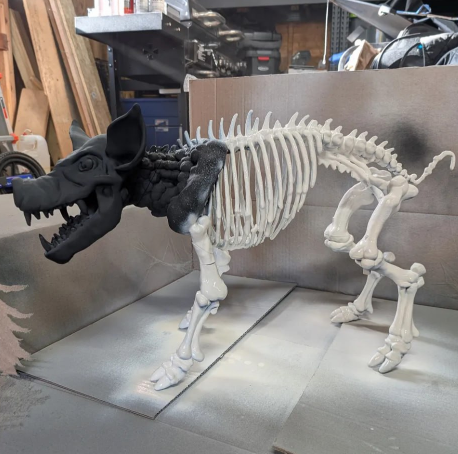 骷髅猪 骨架猪-3D合纵社-3D打印模型STL格式3mf格式免费下载！